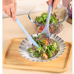 Silicone Salad Shovel Spatula Non-stick Cookware Cake Pastry Food Baking Scraper Kitchen Fruit Butter Batter Cream Mixing Spoon