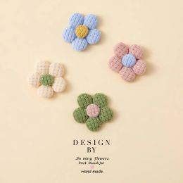 Colourful Flower Appliques for DIY Hat Clothes, Sewing Patches, Handmade Headwear, Hair Clips Accessories, 2.5*2.5cm, 30 PCs/Lot