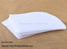 100pcs 170gsm 15x18cm Sublimation White glasses Lens Eyeglasses eyewear microfiber cleaning cloth Custom glasses cleaning cloth 209058549