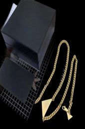 Fashion designer jewelry mens pendant necklaces gold silver stainless steel jewellery for women trendy layered Inverted triangle p8457938