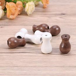 12Pcs Blind Wood Cord Pull Knobs Window End Tassels Shade Accessories Pulls Drop Curtain Drops Parts Sinker Wooden Ball Hanging