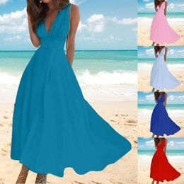 Casual Dresses Sundresses For Women 2024 Spring Summer Elegant Wrap V Neck Button Front Dress Short Sleeved