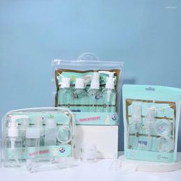 Storage Bottles Travel Set 6-piece Spray Bottle Press Empty Portable Screw Cap Refillable Multipule Recyle Use Skin Care Tools