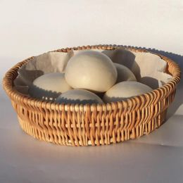 Dinnerware Sets Wicker Bread Basket Storage Multi-function Vintage For Decorative Baskets Organizing