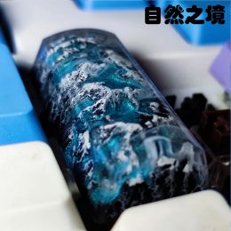 Accessories Manual Mechanical Keyboard Game Key Caps Accessories Personality 2.25u Enter Resin Keycaps for Natural Sight of Valley