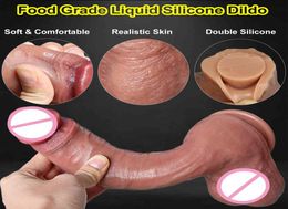 Super Real Skin Silicone Big Huge Dildo Realistic Suction Cup Cock Male Artificial Rubber Penis Dick Sex Toys for Women Vaginal2932740458