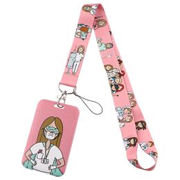 Medical Credential Holder Neck Strap Lanyards for Key ID Card Gym Phone Strap USB Badge Holder Rope Nurse Doctor Accessories