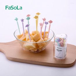 Disposable Flatware FaSoLa Plastic Fruit Stir Sticks For Party And Family Bar