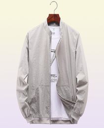 Summer men039s jackets thin sun protection clothing trend new casual baseball uniform jacket fashion street jacket2157324