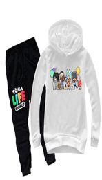 Clothing Sets Toca Life World Kids Boys Clothing Sets Game Toca Boca Life World Long Sleeve ONeck Harajuku Hoodies Tops Pants chi9926702