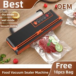 Machine Best Vacuum Sealer Sealing Machine Packing Automatic Cutting Machine Packaging Food Saver Vacuum Bag 10pcs for Free