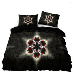 Bedding Sets Luxury Style Duvet Cover Set With Pillowcase Shinny Hexagon Pattern For Double Twin Size