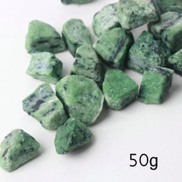 Decorative Figurines 50g Natural Rough Green Epidote Gemstone Irregular Specimen Decoration