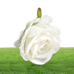 Flannel Rose Flower 10pcslot Wedding Decorations Real Touch Cloth Rose Flower Head Plastic Stem Home Office Shop Silk Decorative 8783121