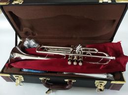 Baha Stradivarius Top Trumpet LT197S99 Music instrument Bb Trumpet gold plated professional grade music 2951150