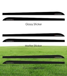 2 Pcs Car Door Side Skirt Stripes Sticker M Performance Body Decal For BMW F20 F30 F15 F16 G30 F10 Z4 E60 E90 G20 F31 F326108432