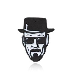 Pins Brooches Breaking Bad Walter White Punk Zinc Alloy Brooch Pins Backpack Pride Clothes Medal Shirt Hat Insignia Badges Men Wo6803833