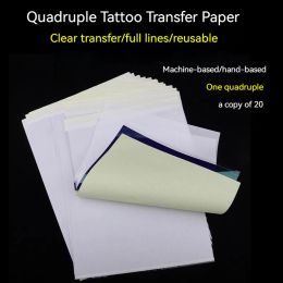 Supplies NEW 20PCS/40PCS/60PCS Tattoo Transfer Paper Spirit Master Stencil Copier Hot Carbon Tattoo Paper