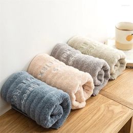 Towel Nordic Solid Long-Staple Cotton Towels Embossed Wave Printing Face Absorbent Letter Embroidered Bath For Household