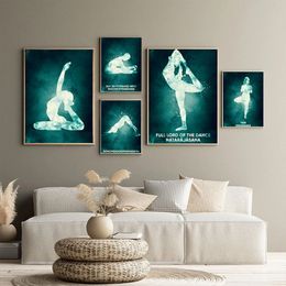 Body Exercise Training Chart GYM Yoga Exercise Art HD Pictures Painting Canvas Poster Wall Living Room Home Decor