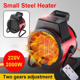 2000W Industrial Electric Heater Fan Thermostat Air Warmer Radiator Heater 2 Gear Adjust Fast Heating Blower Home Warmer Machine