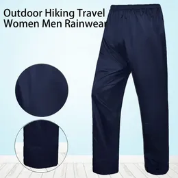 Men's Pants Reliable Elastic Waist Soft Outdoor Hiking Travel Women Men Rainwear Splash-resistant Work Rain Adult Garment