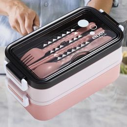 Dinnerware Bento Lunch Box 304 Stainless Steel Thermo Metal Containers Compartment For Travel Work