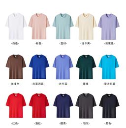 Fashion womens clothing 2024 Summer 100% Cotton T-Shirt Pact Clothing For Women T-Shirt Men Workout Sets for Women Loose O-Neck Tops Tees Grey Colour shirt Sleeve 3XL