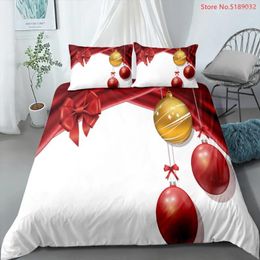 Bedding Sets Christmas Cartoon Snowman Kids Bedroom Quilt Cover Snowflake Duvet 2/3 Piece Bed Linen Set For Boys Girls