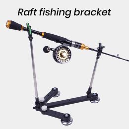 1 Set Fishing Rod Holder High Stability Adjustable Fishing Pole Support Bracket With Y-Shaped Head Outdoor Ice Fishing Equipment