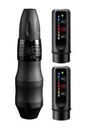 EXO Tattoo Gun Kits Pen Machine Gun Two Rechargable Wireless Battery Power For Body Art Supply5766301