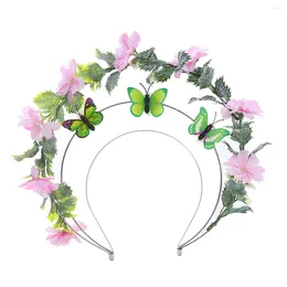 Party Decoration Mary Halo Crown Headband Butterfly Flower Goddess Spiked Halloween Costume Headpiece Headdress Cosplay Decor