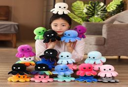 Toys Reversible Flip Octopus Stuffed Plush Doll Soft Simulation Reversible Plush Toys Color Chapter Plush Doll Child Toys5517520