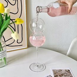 5 Styles Cocktail Glass Creative Shaped Glass Goblet 3D Rose Valentine Party Clear Wine Glasses Novelty Bar Drinkware Ideal Gift
