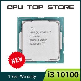 CPUs NEW Core i3 10100 3.6GHz 4core 8thread CPU processor L2 = 1M L3 = 6m 65W LGA 1200 No Fan H510 Motherboard