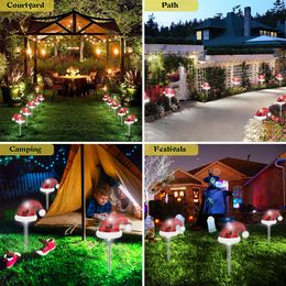 Christmas Decorations Outdoor Waterproof Solar Christmas Garden Stakes Solar Christmas Pathway Lights for Yard Lawn Path Xmas