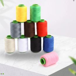 High Strength Polyester Thread with White/Black/Red/Grey/Green/Dark Blue/Pink/Coffee/Orange for Hand Sewing DIY Crafts