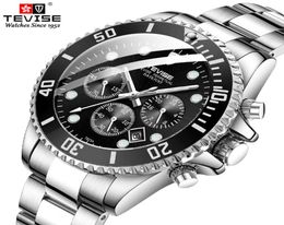 Top Luxury Brand TEVISE Men Automatic Mechanical Watches Full Steel Military Business Mristwatch Male Clock Relogio Masculino1841914