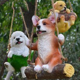 Decorative Figurines Pastoral Simulation Animal Hanging Swing Resin Crafts Ornaments Kindergarten Shop Furnishing Decoration Outdoor Decor