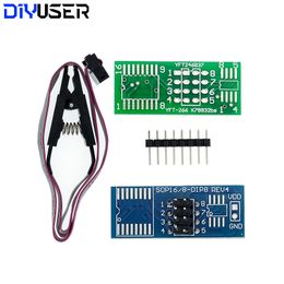 CH341A 24 25 Series EEPROM Flash BIOS USB CH341A Programmer Module SOP8 Test Clip For EEPROM 93CXX / 25CXX / 24CXX DIY KIT