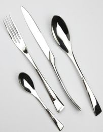 41624Pcs Stainless Steel Dinner Set Thickness Dinnerware Cutlery Set Dinner Knife Fork Western Dining Tableware7419907