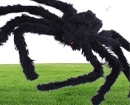 For Party Halloween Decoration Black Spider Haunted House Prop Indoor Outdoor Giant 3 Size 30cm 50cm 75cm5270629