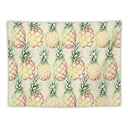 Tapestries Burlap Pineapples Tapestry Room Aesthetic Decor Kawaii Bed Decoration Bedroom Deco