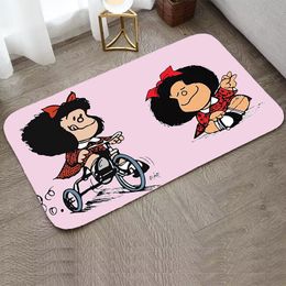 Mafalda Kitchen and Home Items Bath Mat Washable Non-slip Kitchen Rug Rug for Bedroom Mats Living Room House Entrance Mat Custom