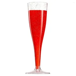 Disposable Cups Straws Useful Cocktails Cup Exquisite Food Grade Easy To Use Multipurpose Champagne Goblet Flute Entertain Guests