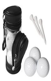 Golf Balls And Tees Pouch Bag Ball Holder Storage Case With 3 Set Outdoor1117390