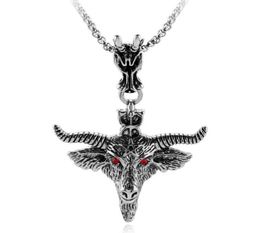 Pendant Necklaces BUDROVKY Pentagram Goat Head Necklace Amulet Sabbatic Occult Red Eye For Women Men Fashion Jewelry Collar Choker1485949