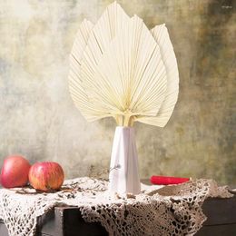 Decorative Figurines 4Pcs Dried Palm Leaves Fans Boho Spears Artificial Plants Tropical