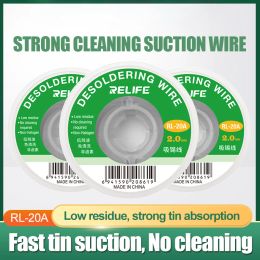 2mm Desoldering Mesh Braid Tape Copper Welding Point Solder Remover Wire Soldering Wick Tin Lead Cord Flux For Soldering Tool