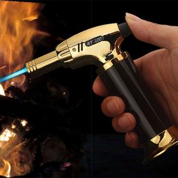 2024 New Metal Windproof Refillable Without Gas Torch Gun for Kitchen BBQ Outdoor Camping, Cigar Lighter Men Gift